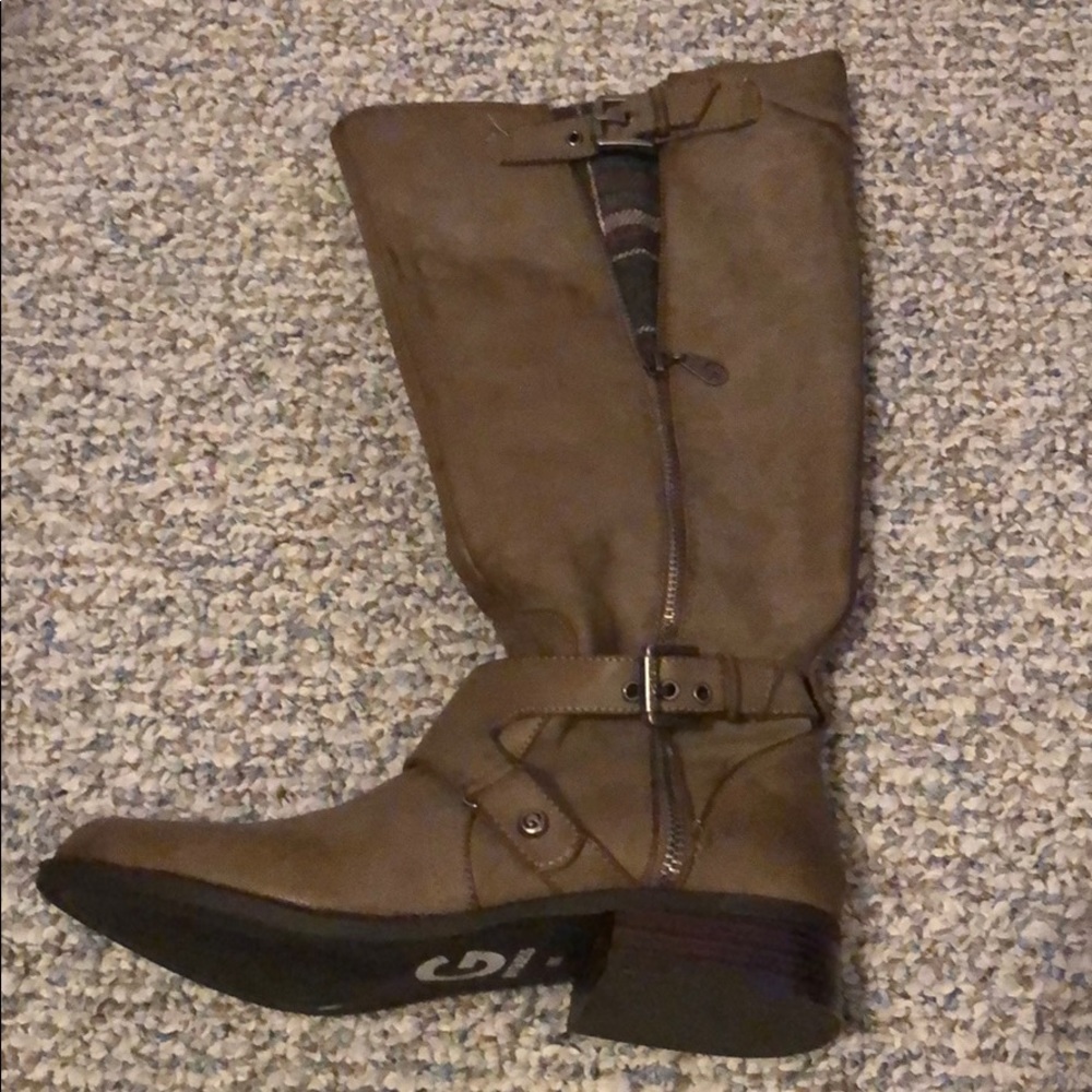 Knee high wide calf boots